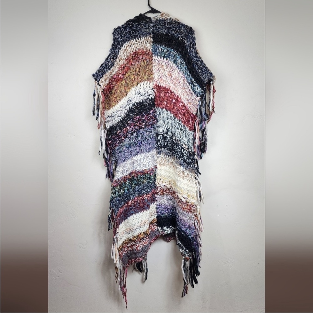 Free People Multicolor Maxi Knit Poncho - Picture 3 of 11